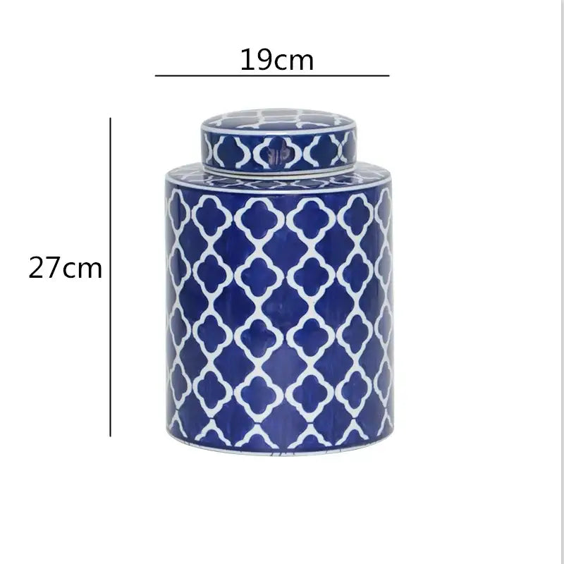 Blue White Ceramic Jar