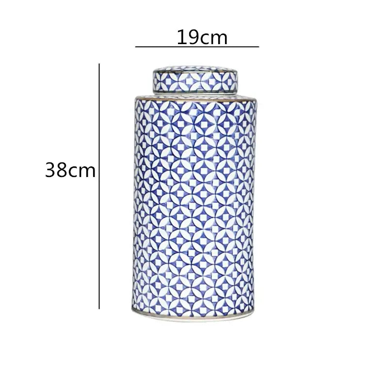 Blue White Ceramic Jar