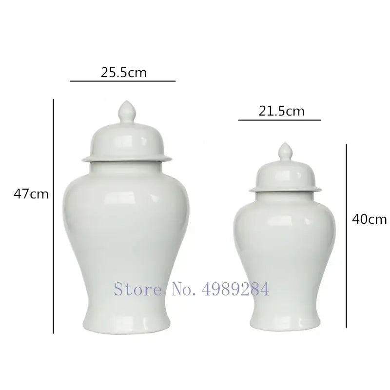 Yellow Ceramic Jar Vase Set