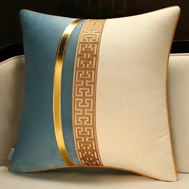 Red Golden Pillow Cover
