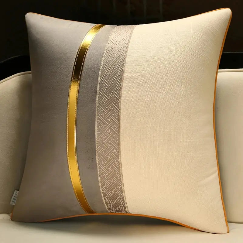 Red Golden Pillow Cover