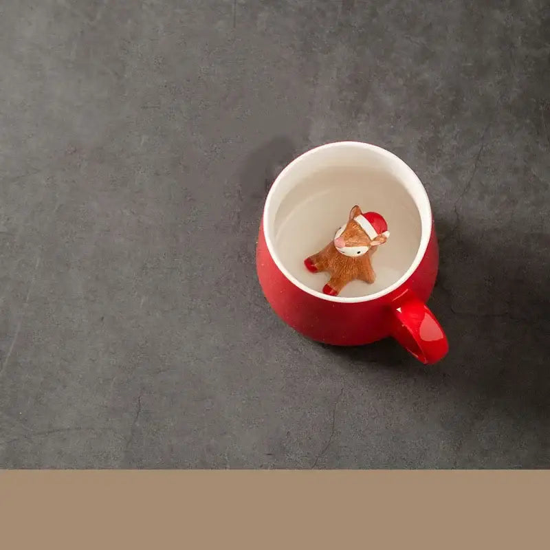 Red Christmas Mug Set