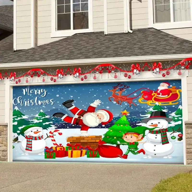 Red Christmas Backdrop Cloth