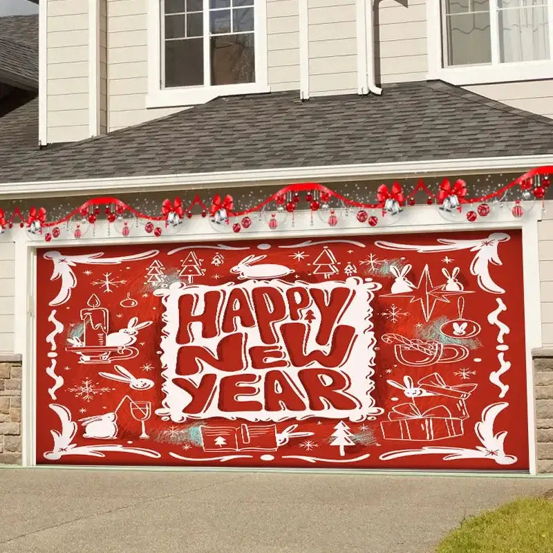 Red Christmas Backdrop Cloth