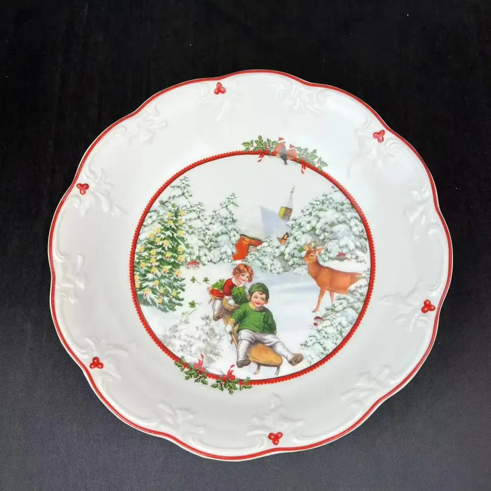 Red Ceramic Dinnerware Set
