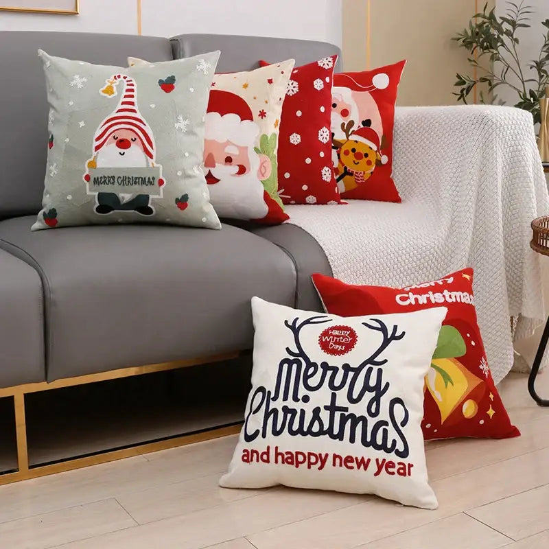 Red Christmas Cushion Cover