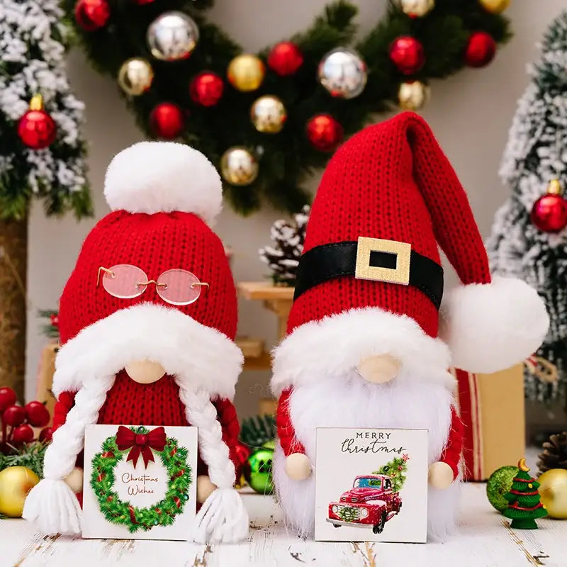 Knitted Christmas Gnome Set