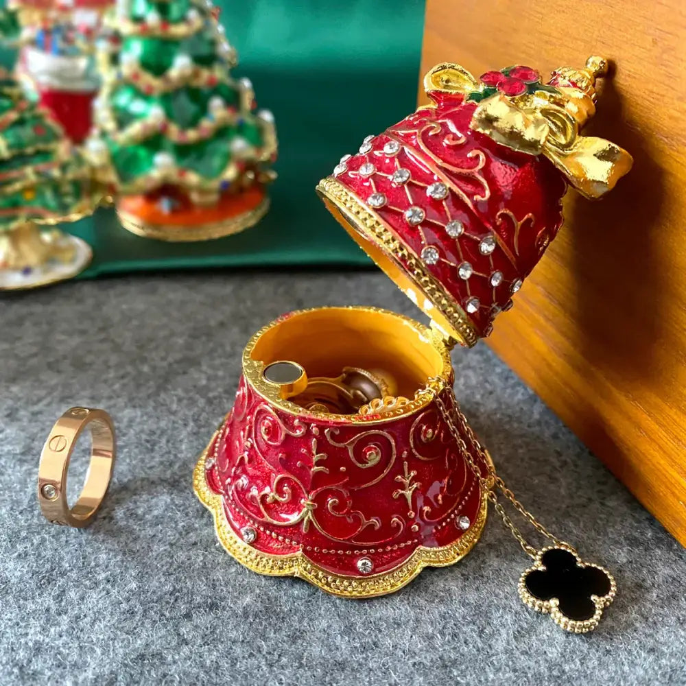 Red Enamel Trinket Box