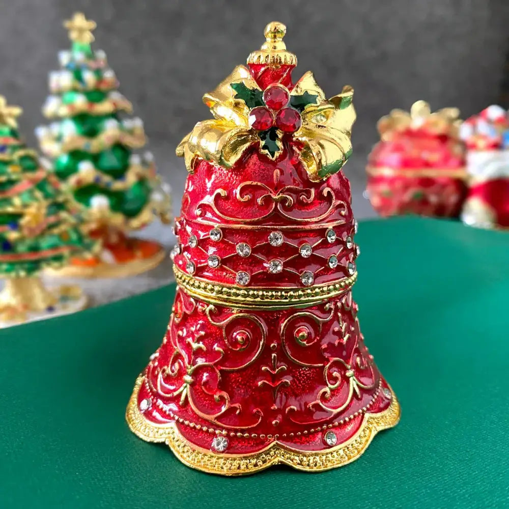 Red Enamel Trinket Box