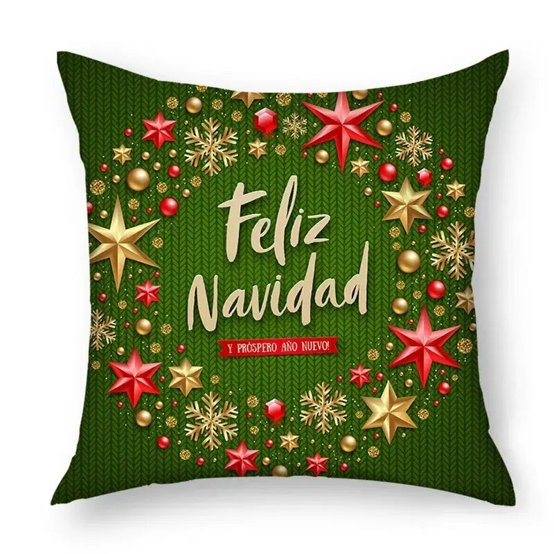 Green Nordic Pillow Cover