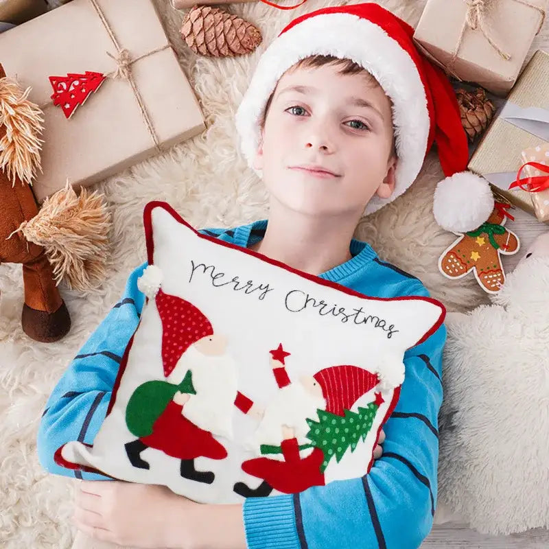 Snowflake Patchwork Pillow