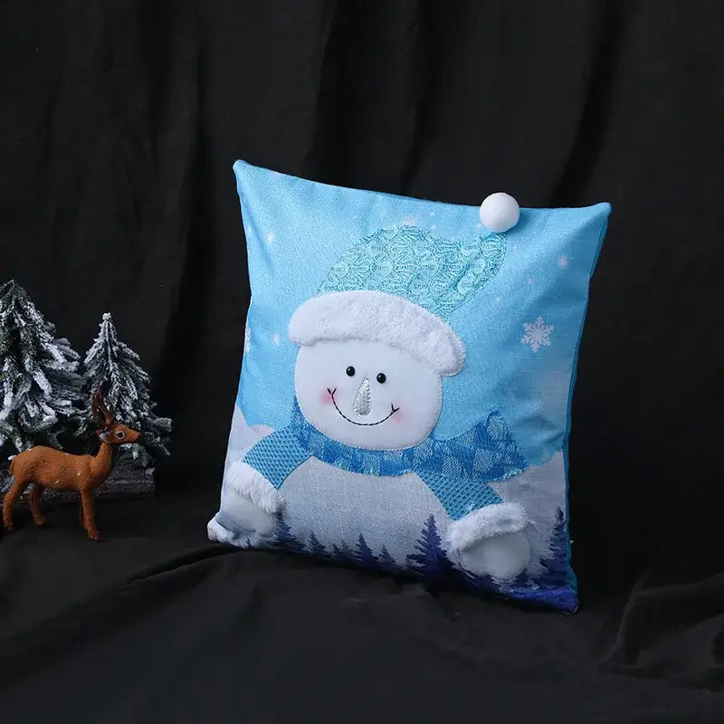 Snowflake Patchwork Pillow