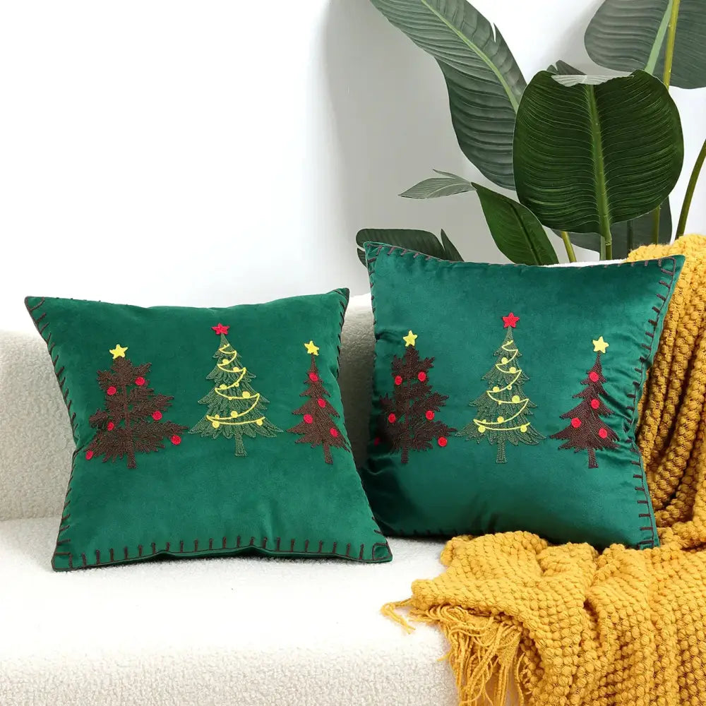 Red Velvet Patchwork Cushion