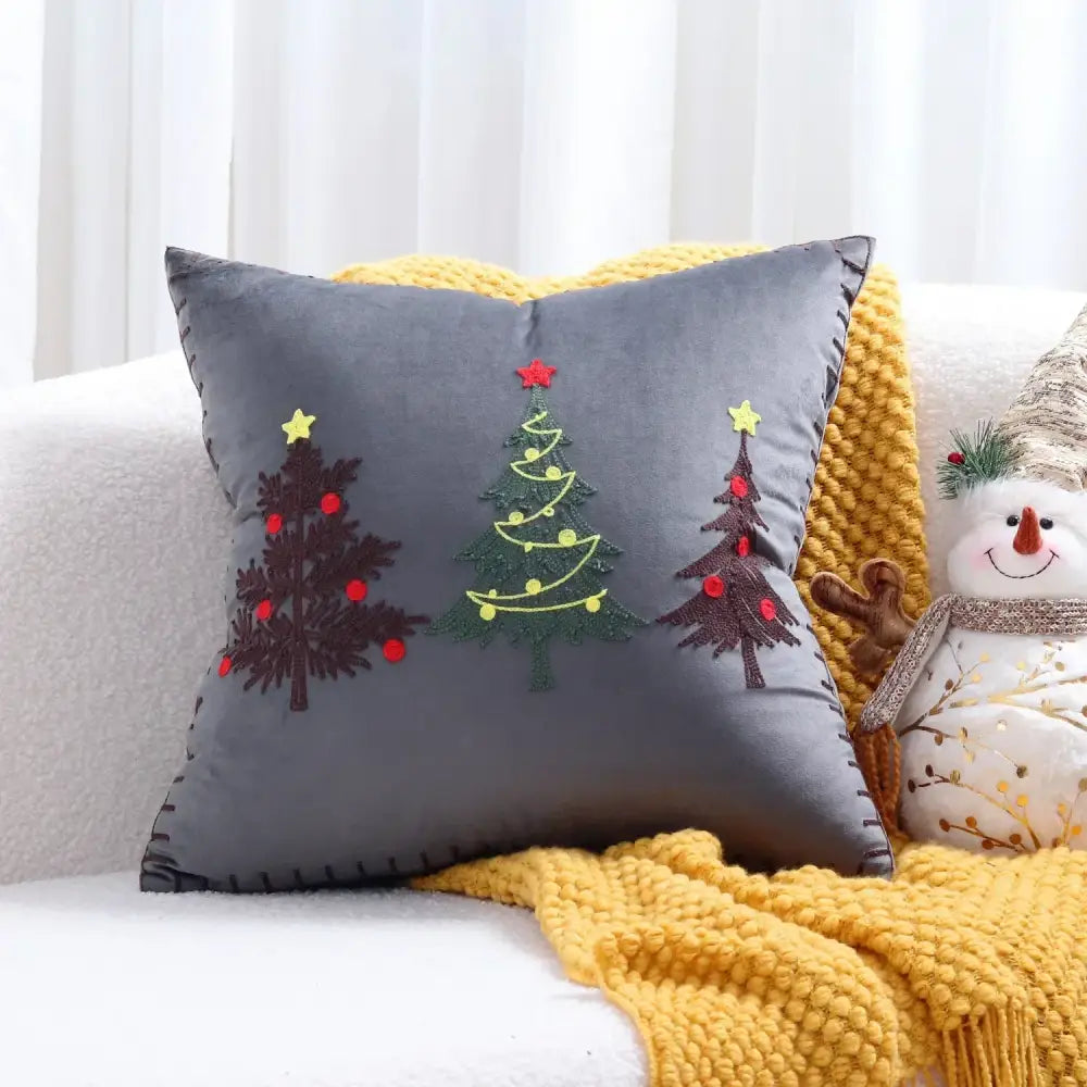 Red Velvet Patchwork Cushion