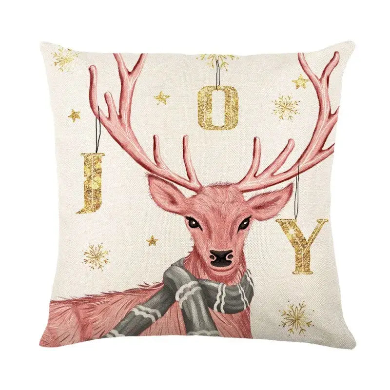 Linen Christmas Pillowcase