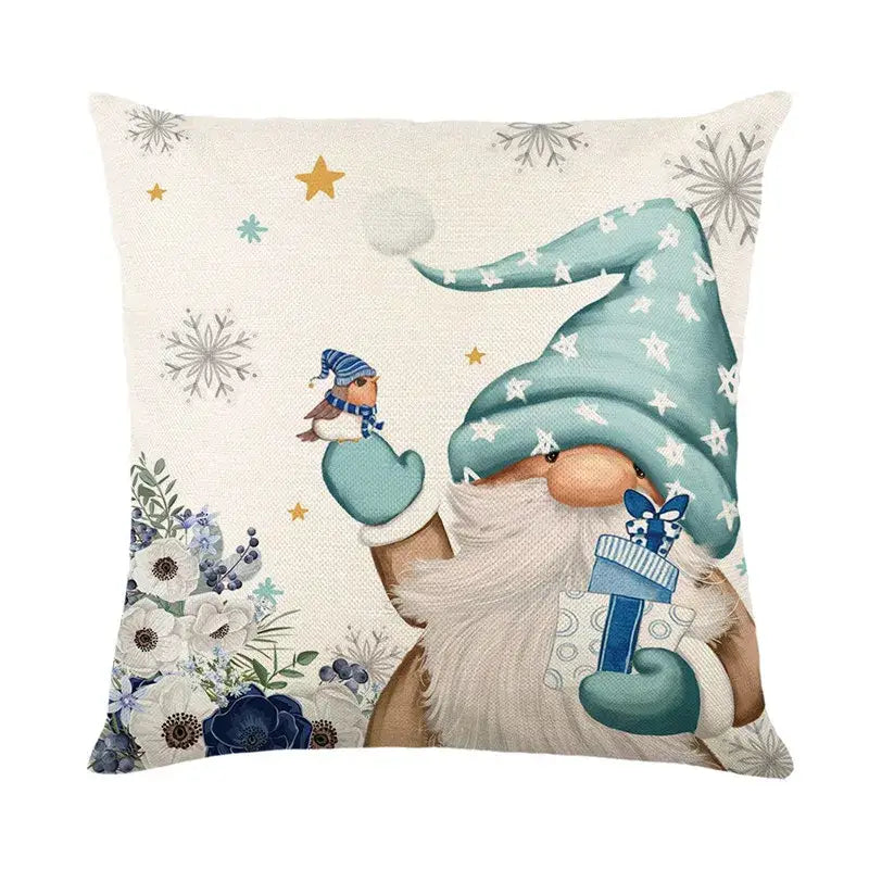 Linen Christmas Pillowcase
