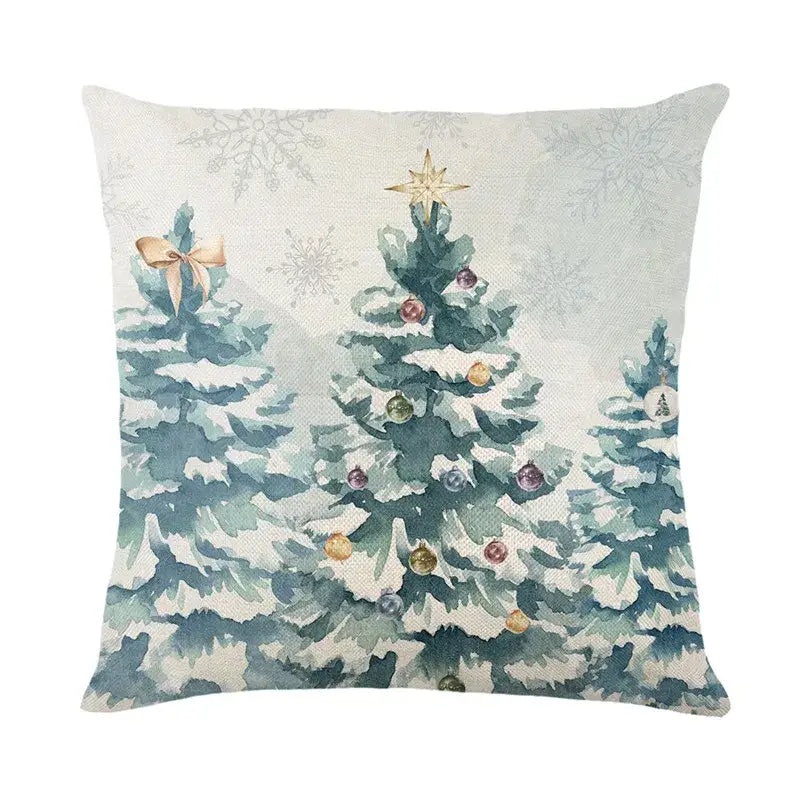 Linen Christmas Pillowcase
