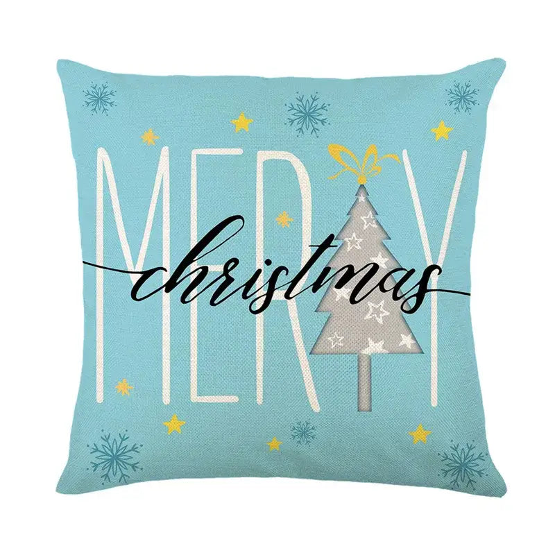Linen Christmas Pillowcase