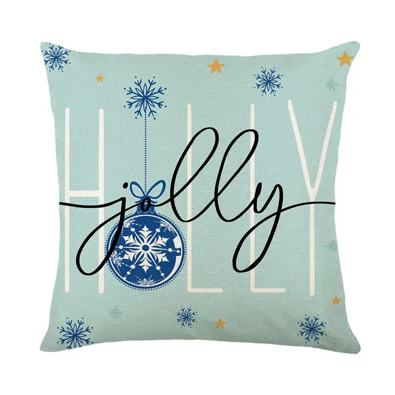 Linen Christmas Pillowcase