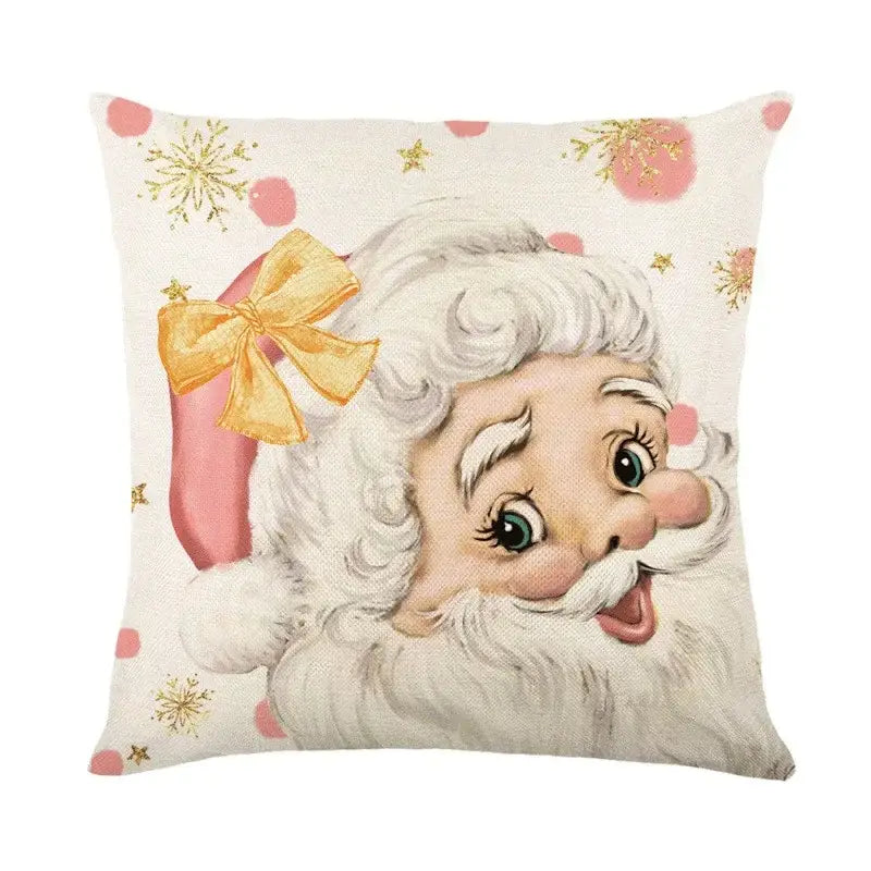 Linen Christmas Pillowcase