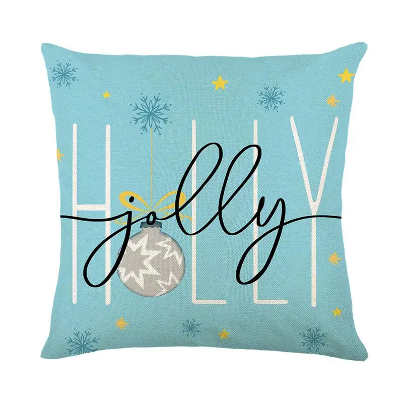 Linen Christmas Pillowcase