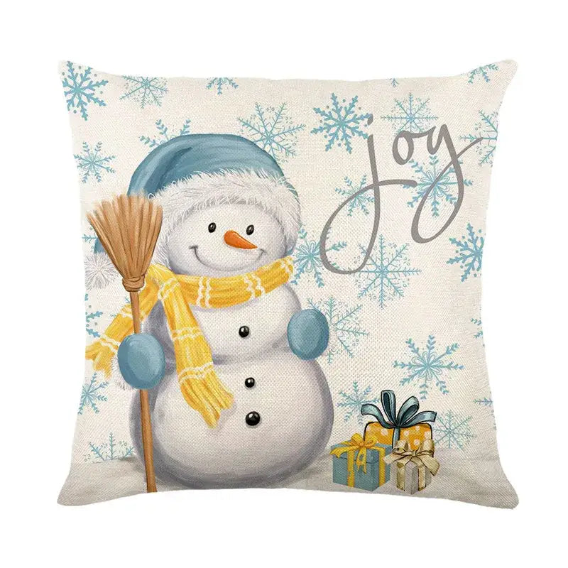 Linen Christmas Pillowcase