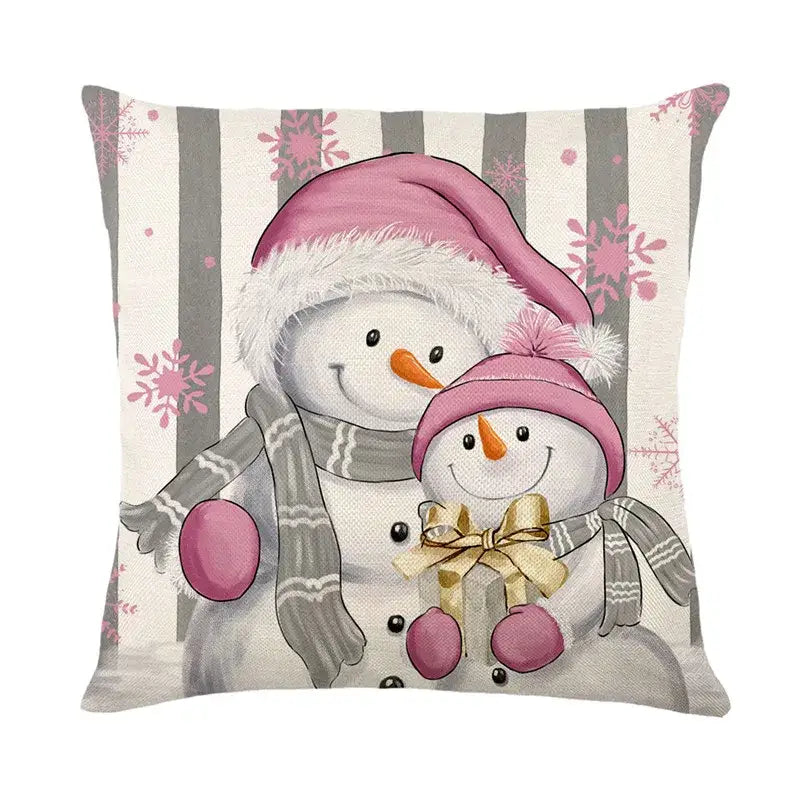 Linen Christmas Pillowcase