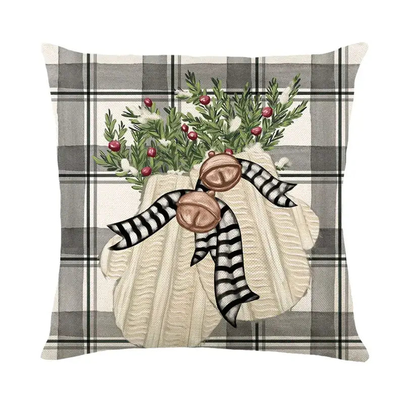 Linen Christmas Pillowcase