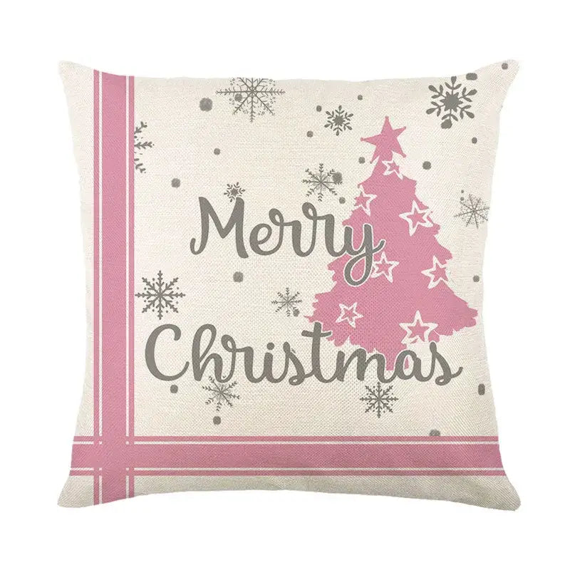 Linen Christmas Pillowcase