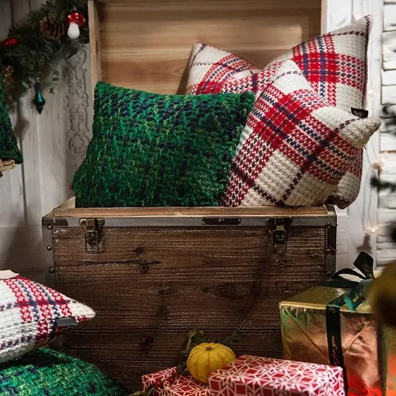 Plaid Weave Cushion Cover