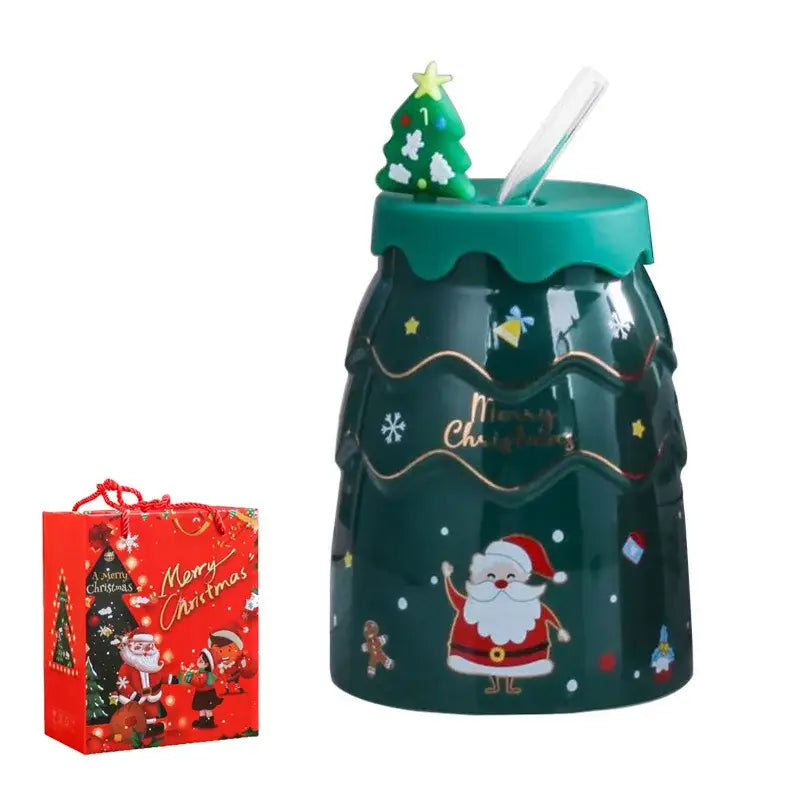 Ceramic Santa Tree Mug
