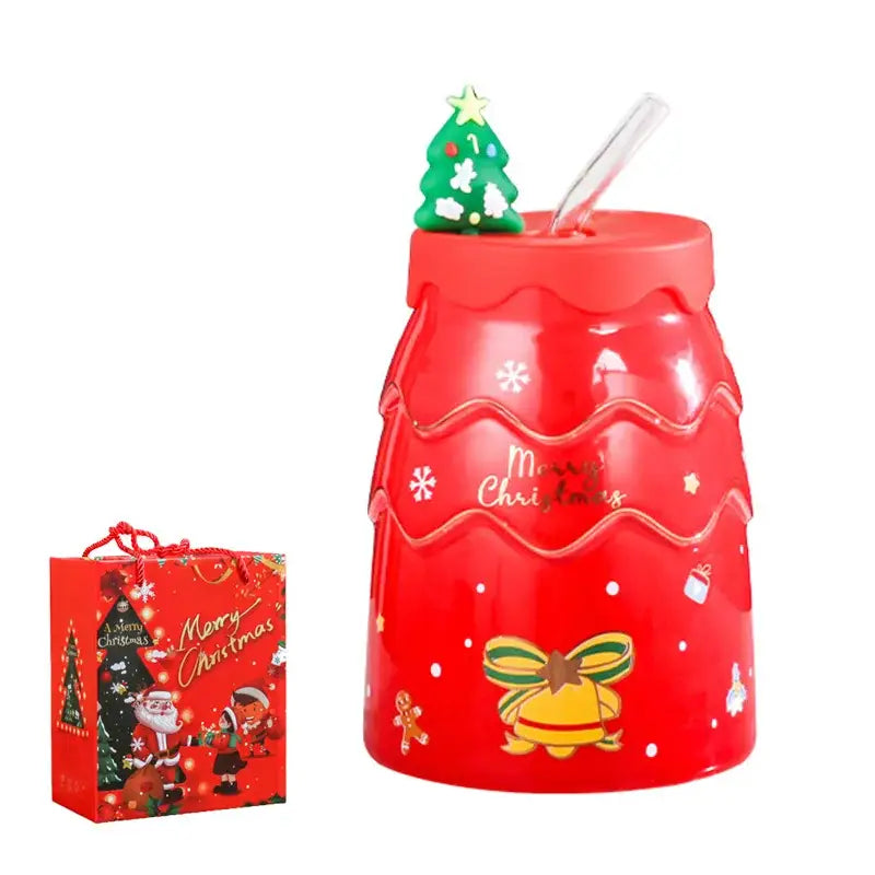 Ceramic Santa Tree Mug