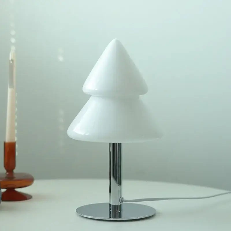 Glass Tiered Table Lamp