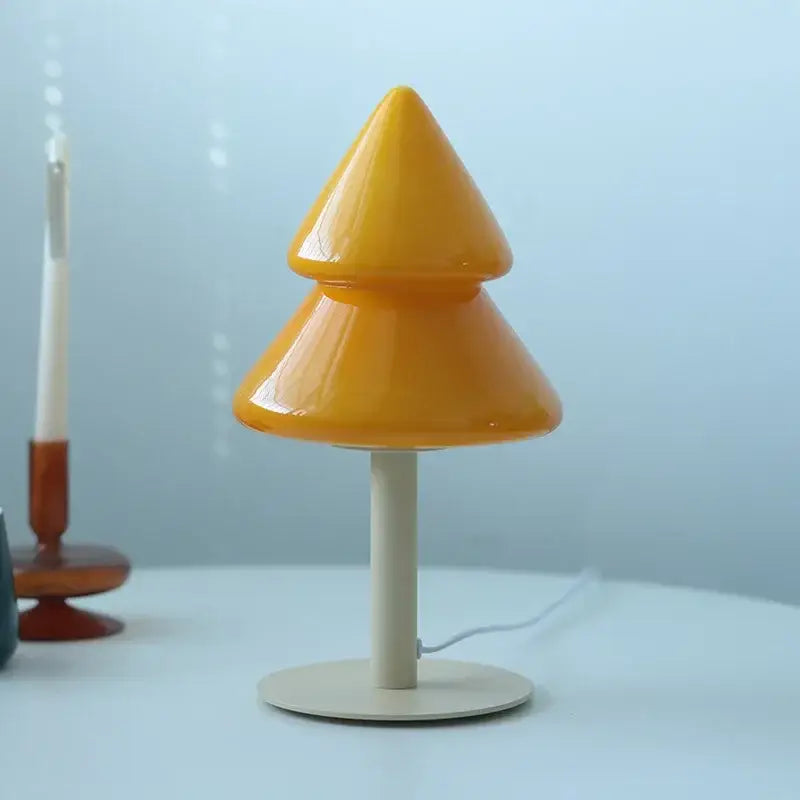 Glass Tiered Table Lamp