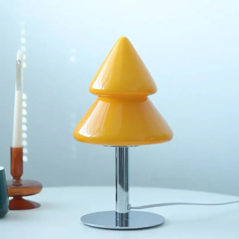 Glass Tiered Table Lamp