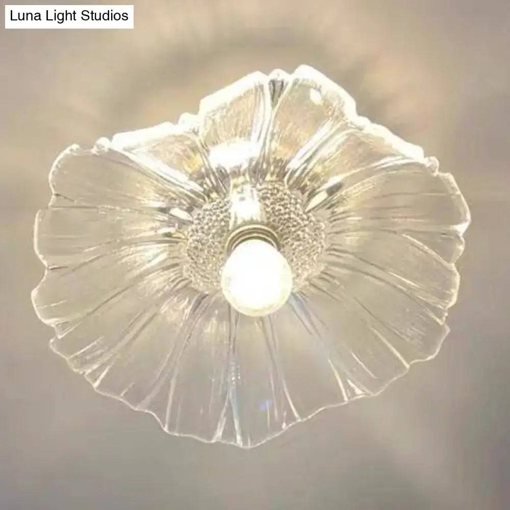Brass Glass Ceiling Light