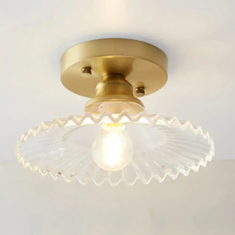 Brass Glass Ceiling Light