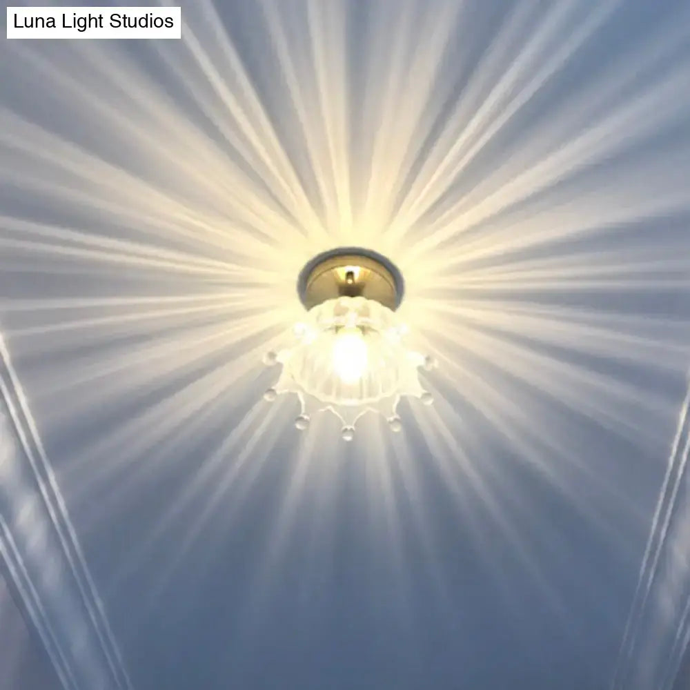 Brass Glass Ceiling Light