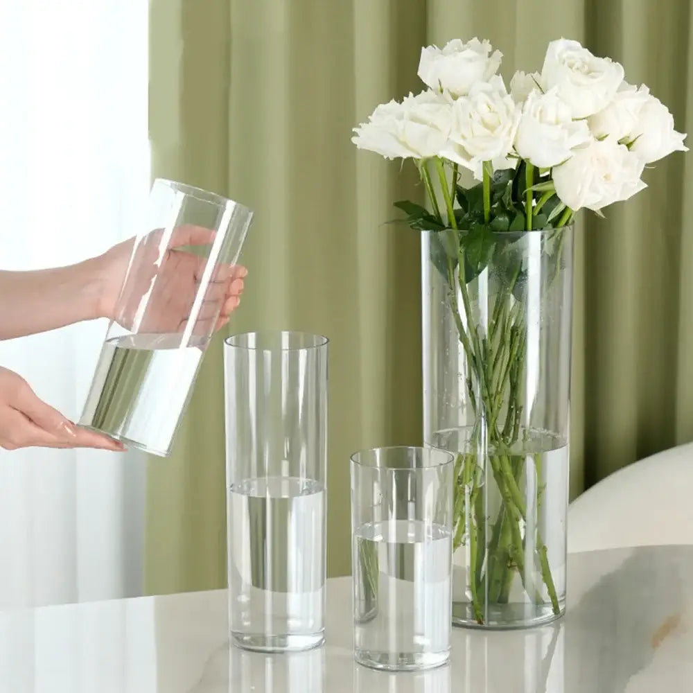 Acrylic Cylinder Flower Vase