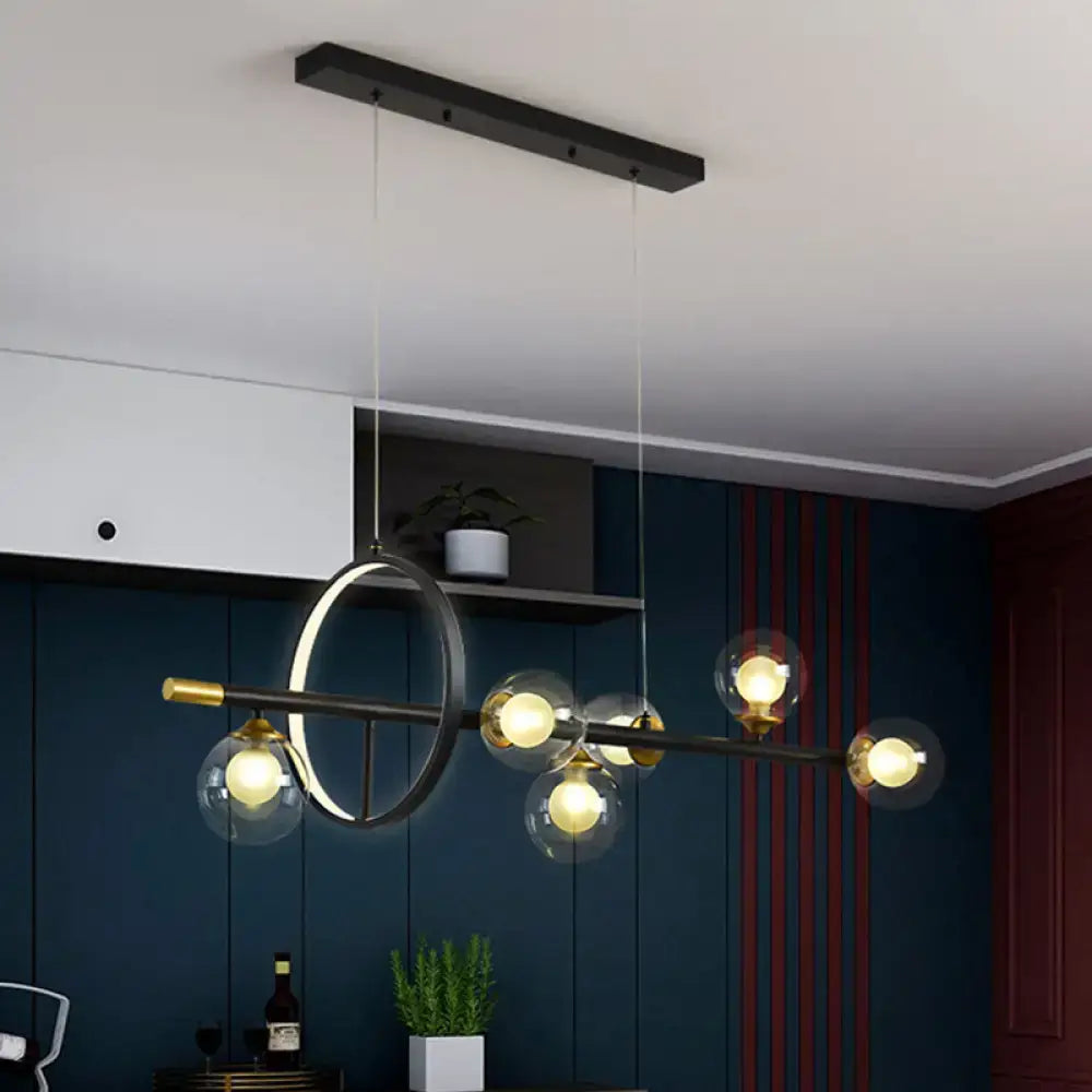 Black Brass Island Chandelier