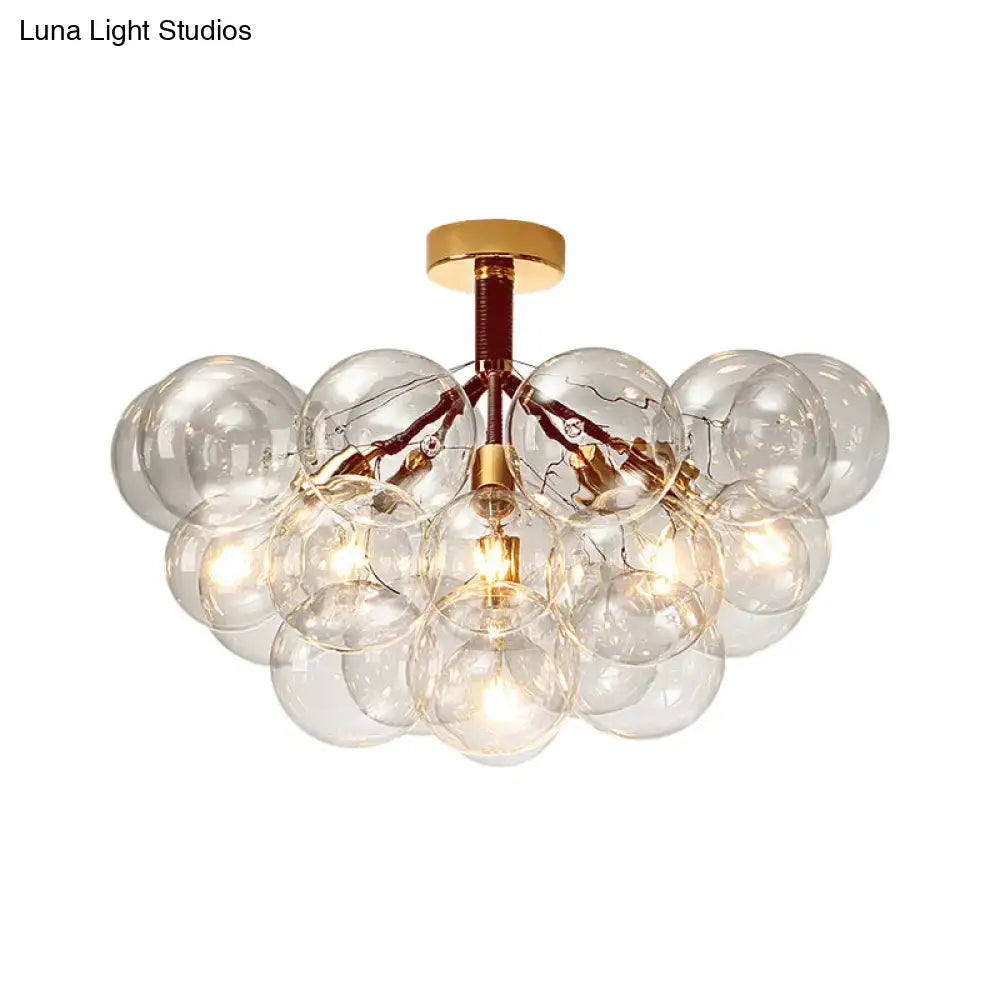 Brass Black Bubble Light