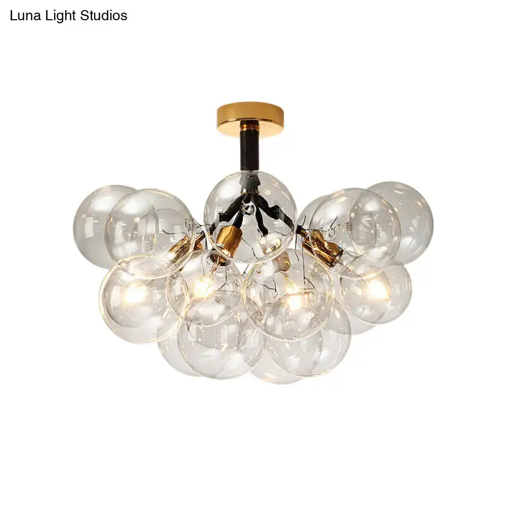 Brass Black Bubble Light