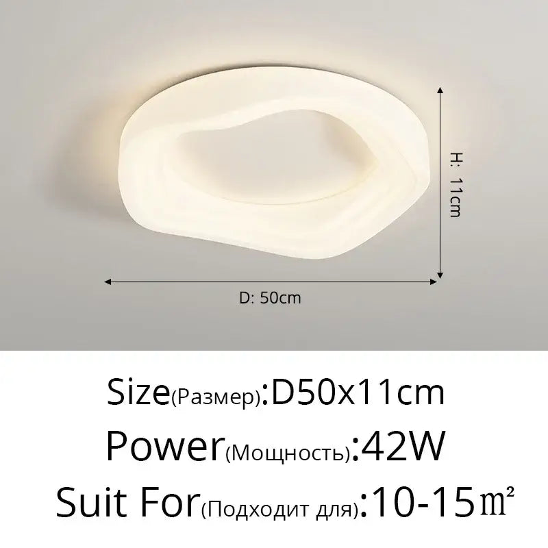 White LED Cookie Chandelier