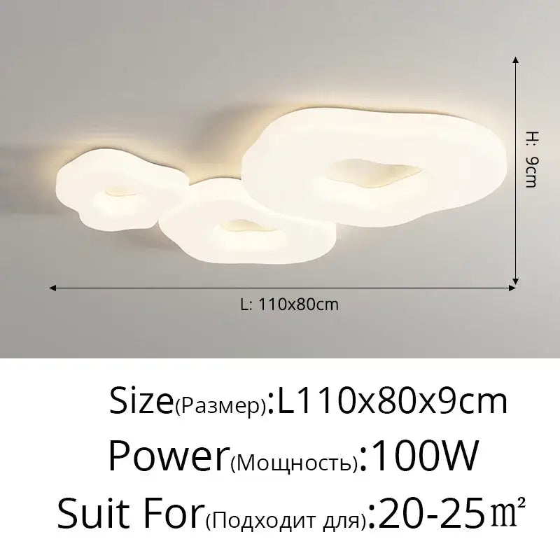 White LED Cookie Chandelier