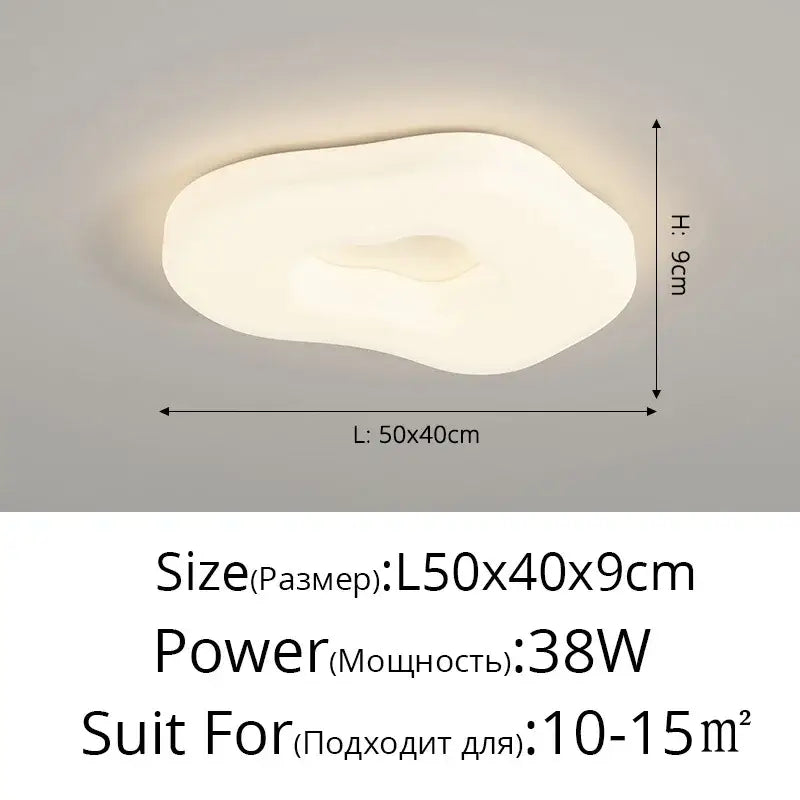White LED Cookie Chandelier