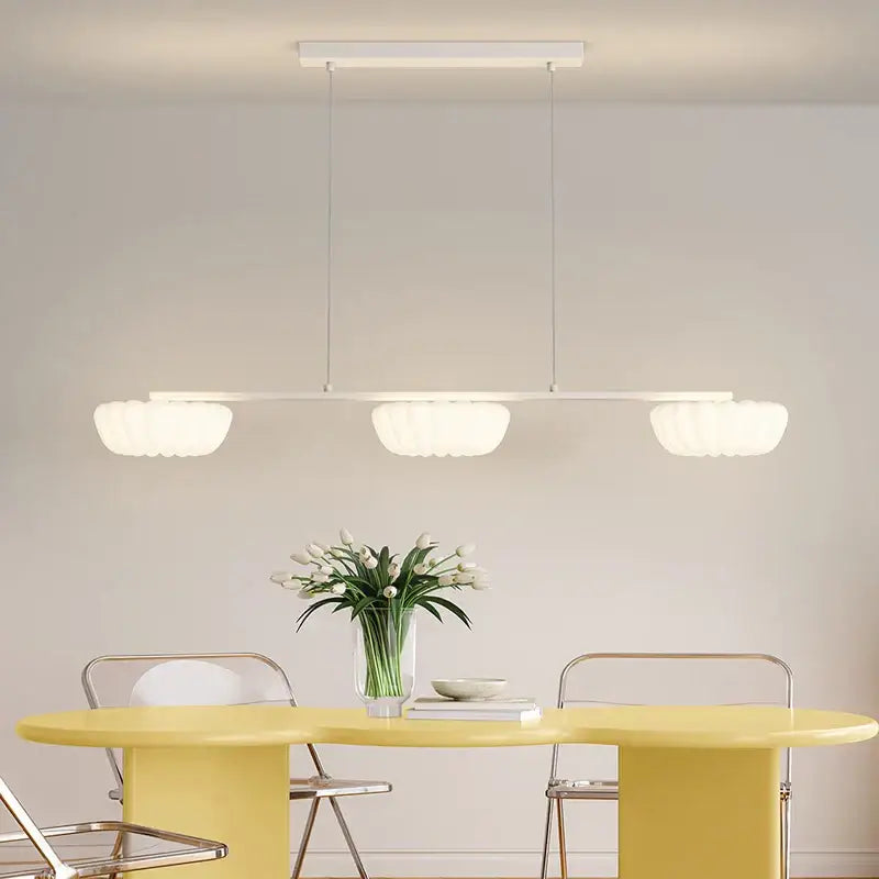 White LED Cookie Chandelier