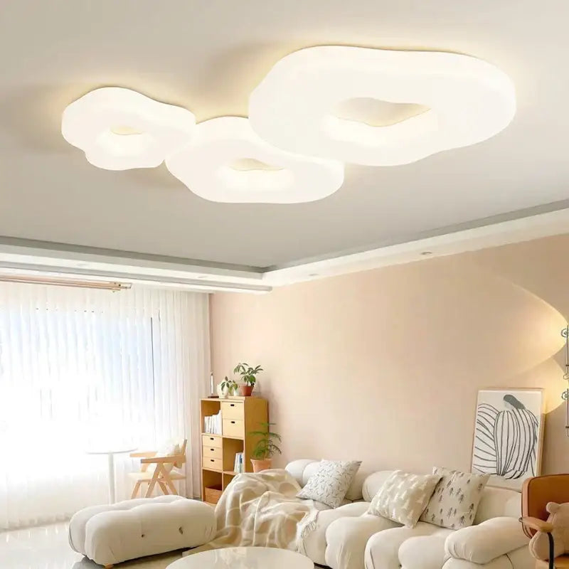 White LED Cookie Chandelier