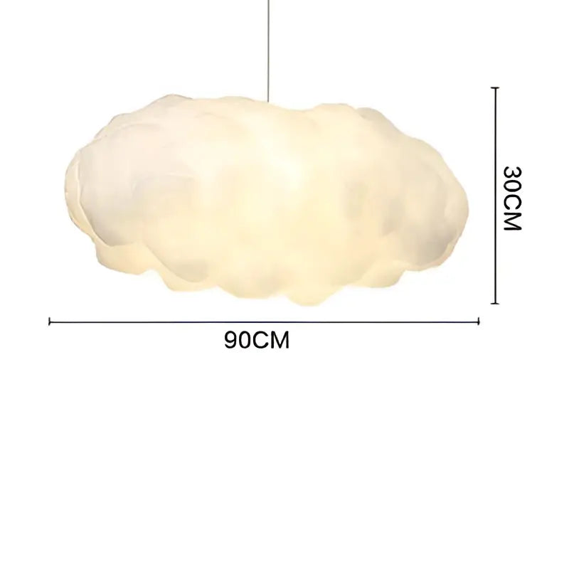 White Cotton Pendant Light