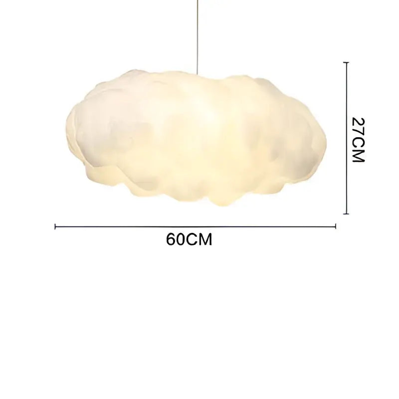 White Cotton Pendant Light
