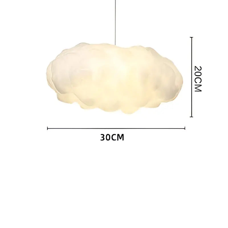 White Cotton Pendant Light